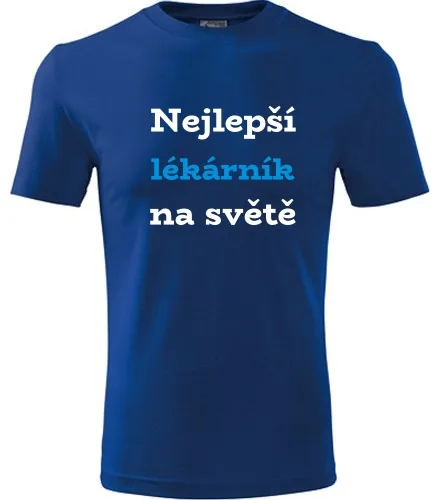 Modré tričko nejlepší lékárník na světě