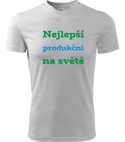 Bílé tričko nejlepší produkční na světě