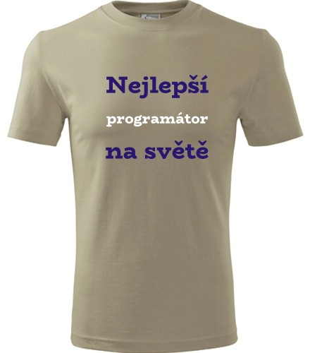 Khaki tričko nejlepší programátor na světě