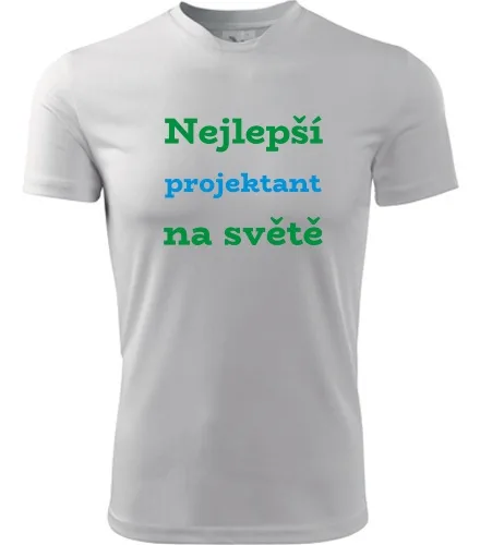 Bílé tričko nejlepší projektant na světě
