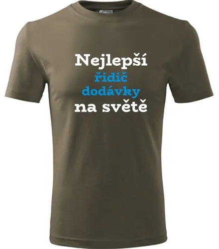 Army tričko nejlepší řidič dodávky na světě