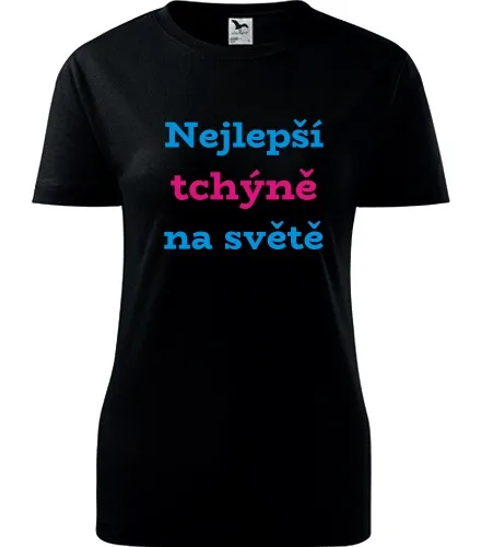 trička s potiskem Černé dámské tričko nejlepší tchýně na světě 