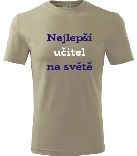Khaki tričko nejlepší učitel na světě