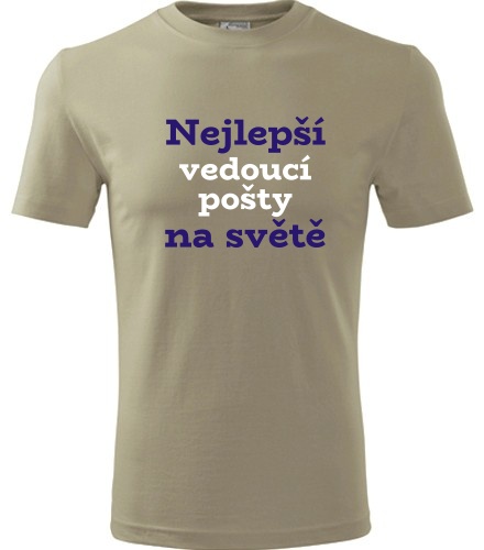 Khaki tričko nejlepší vedoucí pošty na světě