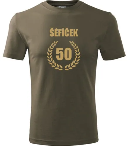 trička s potiskem Army tričko šéfíček 50 